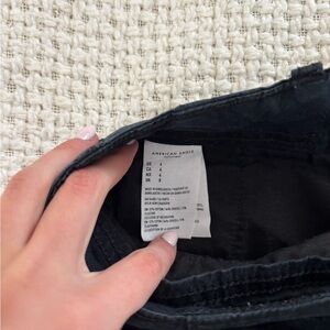 American Eagle Outfitters Women's Black mini cargo shorts